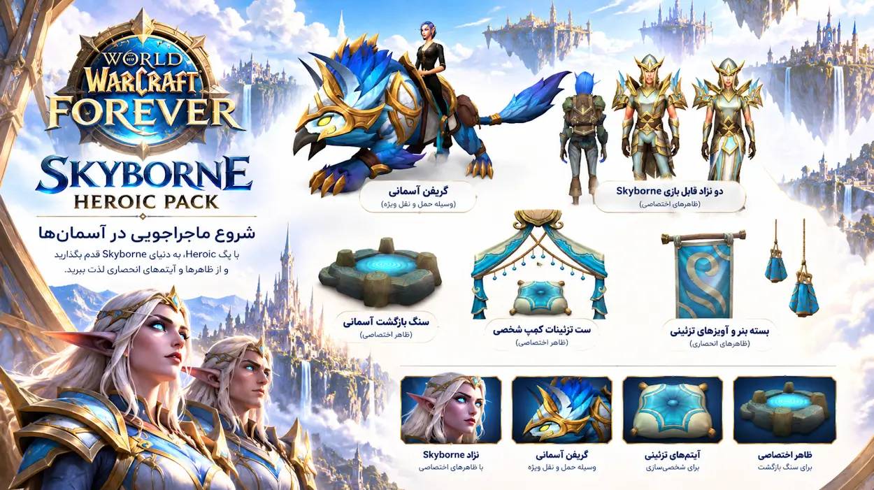 اکسپنشن فوراور اروپا 9 Skyborne Heroic Pack iranblizzard